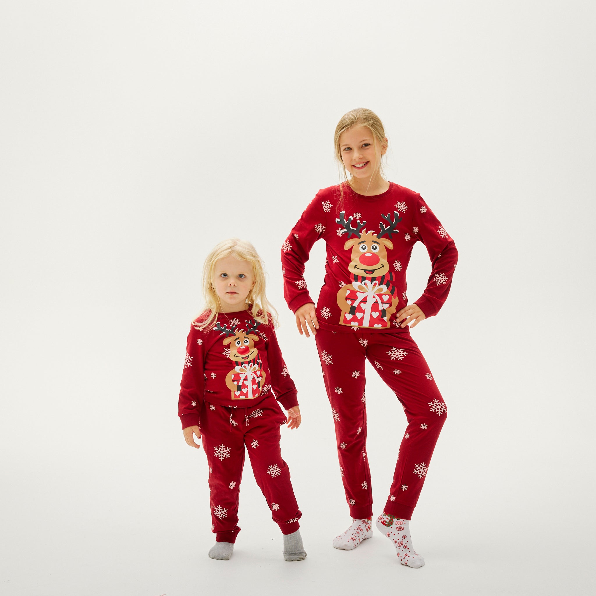 Pyjama Adorable De Rudolphe Rouge - Enfants